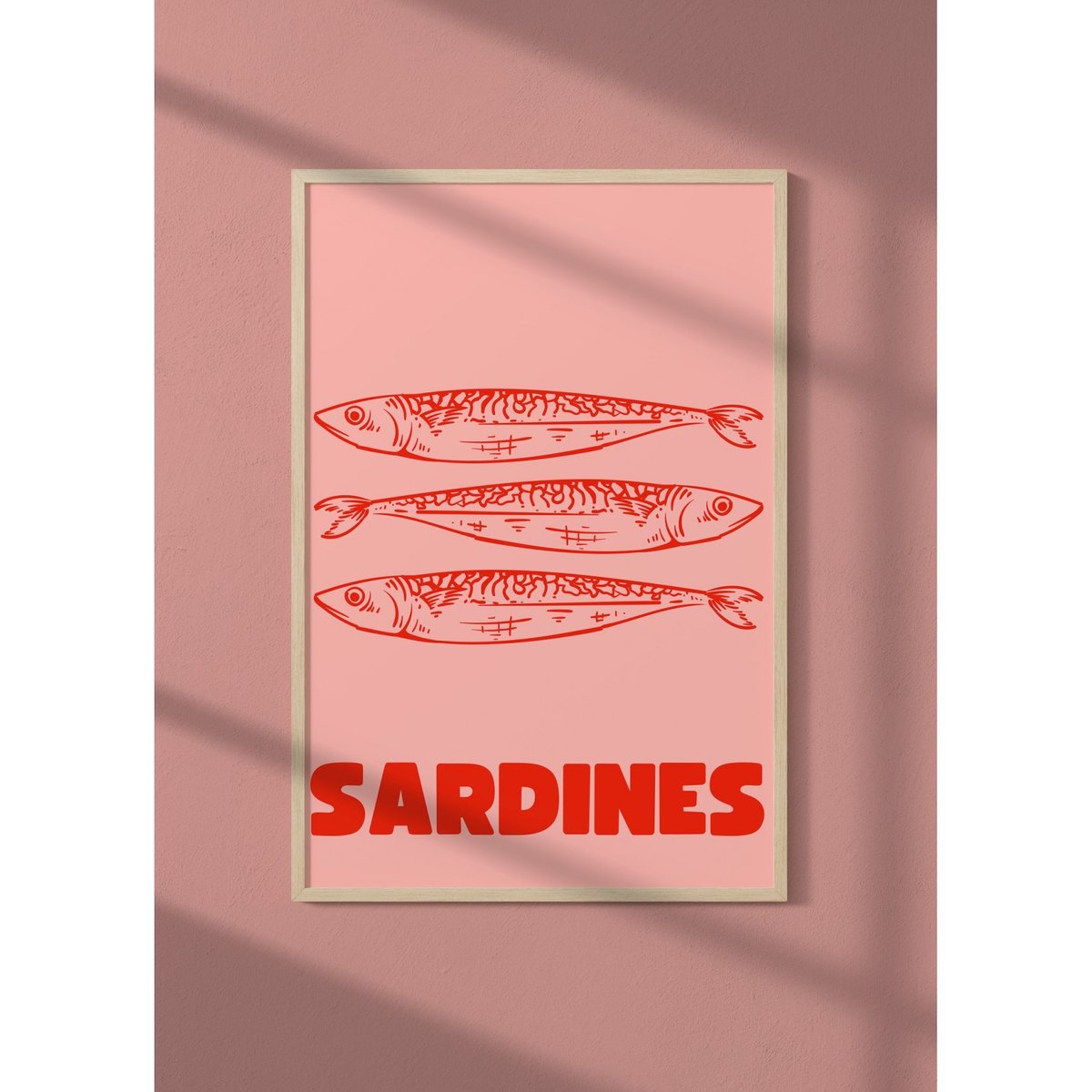 Affiche Sardines blanc, L'AFFICHERIE