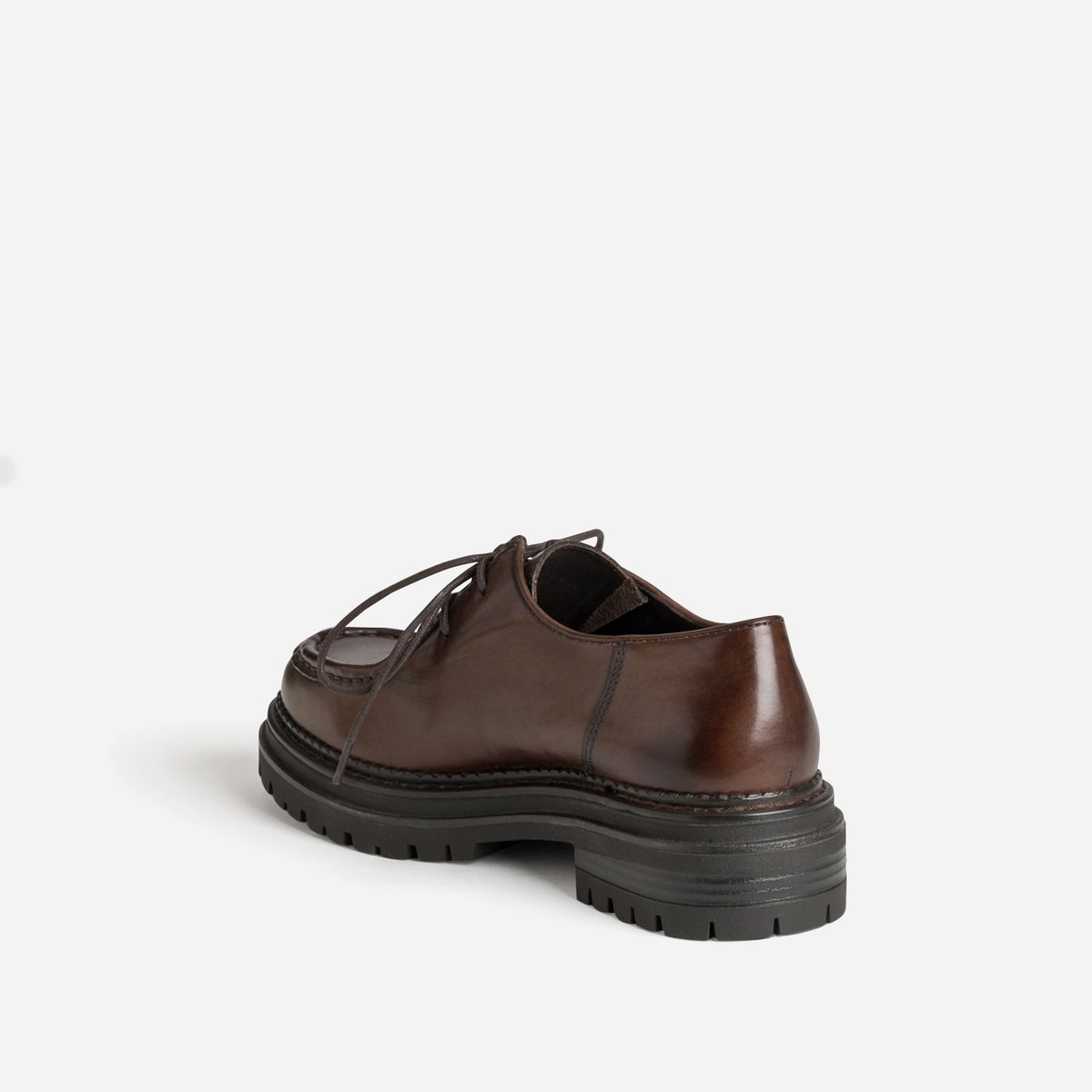 Derby en cuir FREDINE chocolat, ERAM