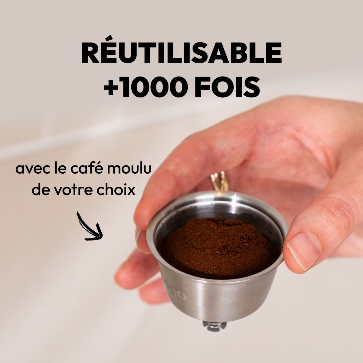 Capsule réutilisable Nescafé Dolce Gusto Espresso couleur unique, CAPS ME