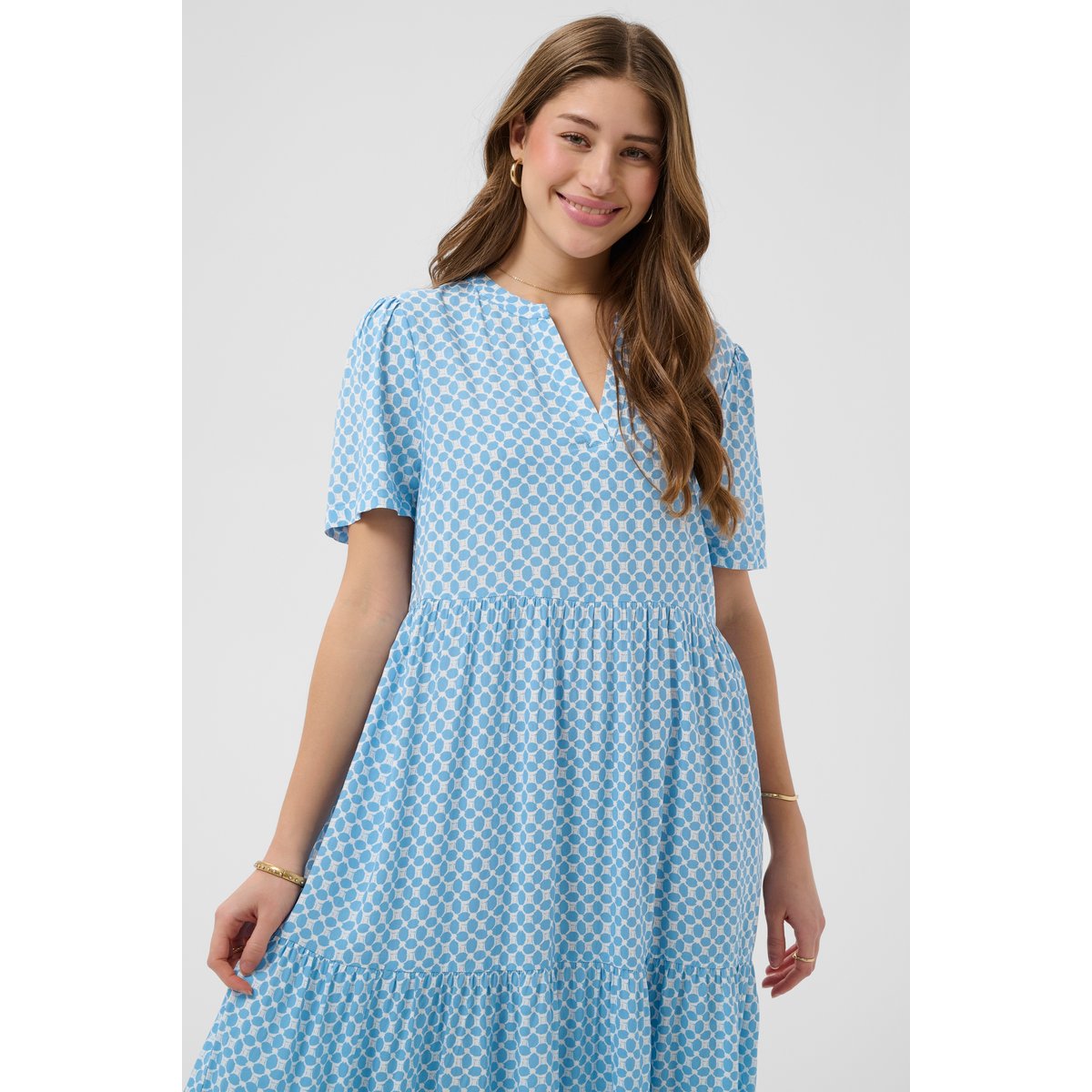 Robe bleu ethnic blue tile, CREAM