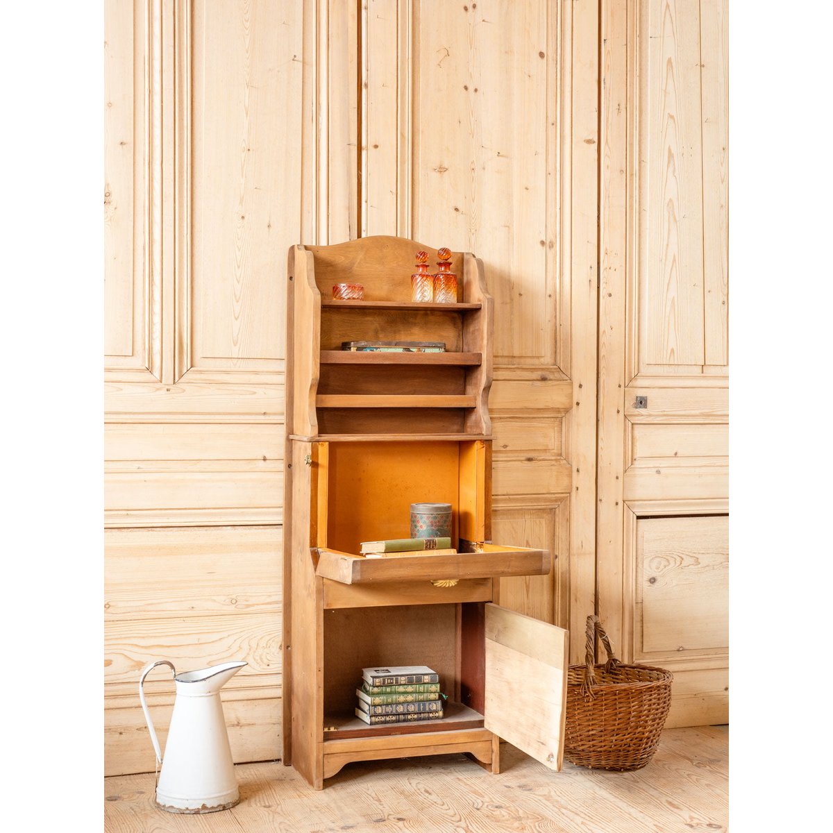 Meuble de métier en bois Fernand N°409 - Bon état bois foncé, DEBONGOUT