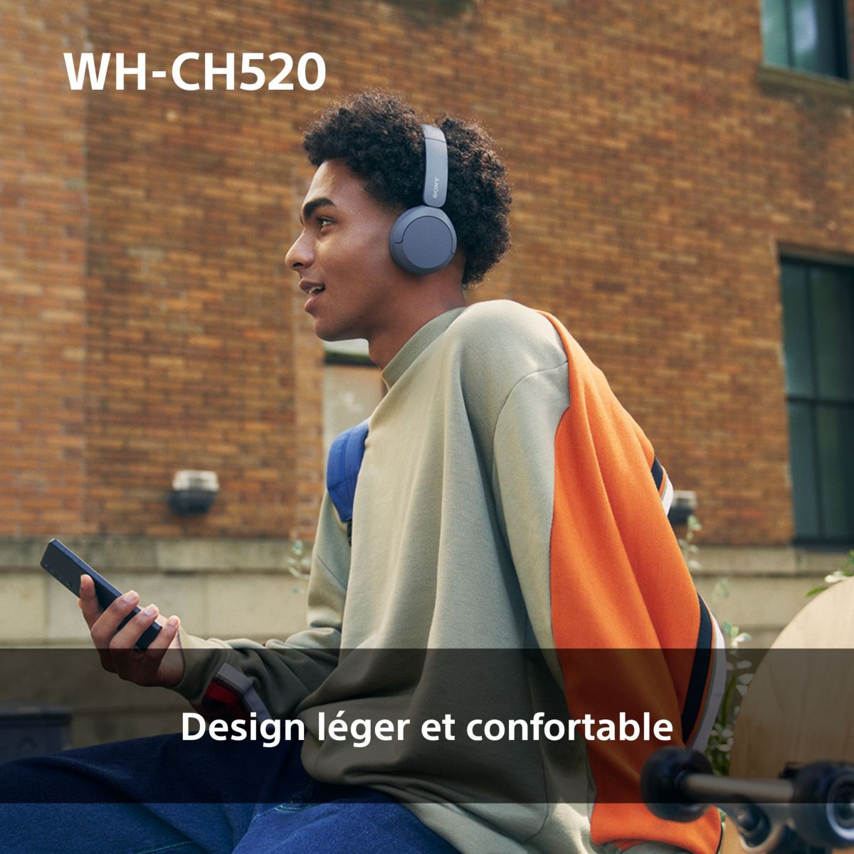 Casque WH-CH520 Crème beige, crème, SONY