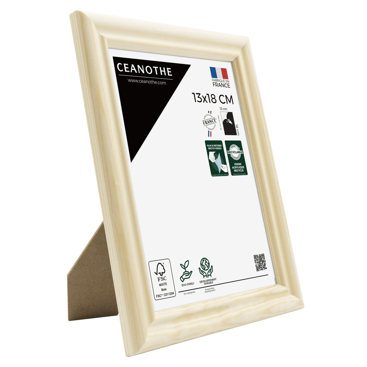 Cadre Photo En Bois Massif Fsc CIRCEE AUTHENTIC bois brut, CEANOTHE