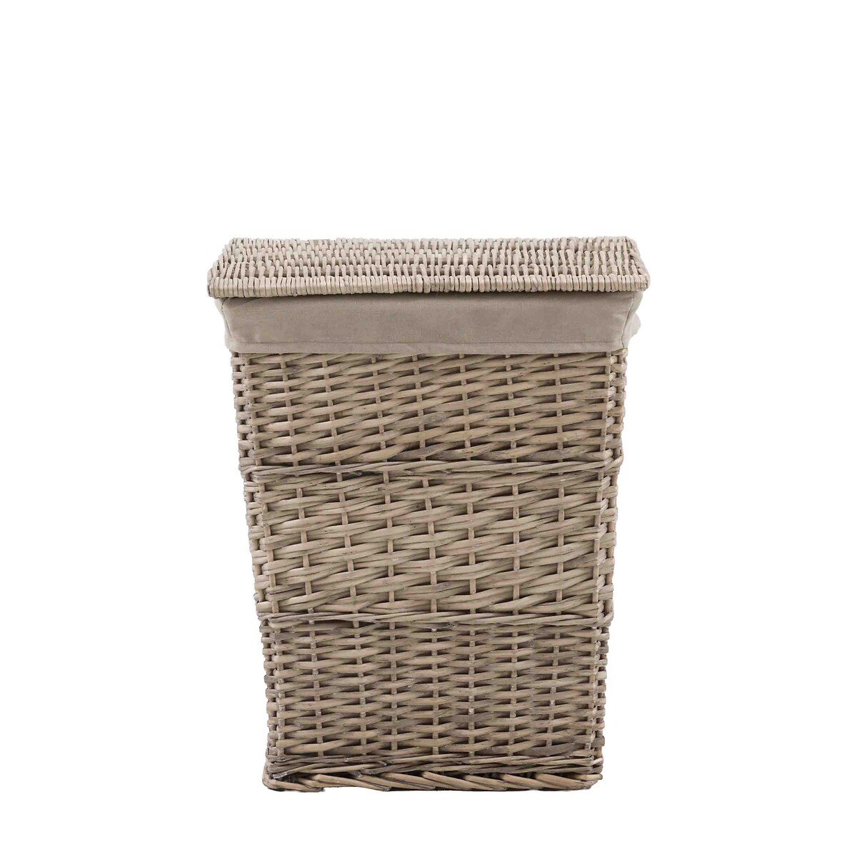 Lined Laundry Basket in Grey brown , ÉDITÉ