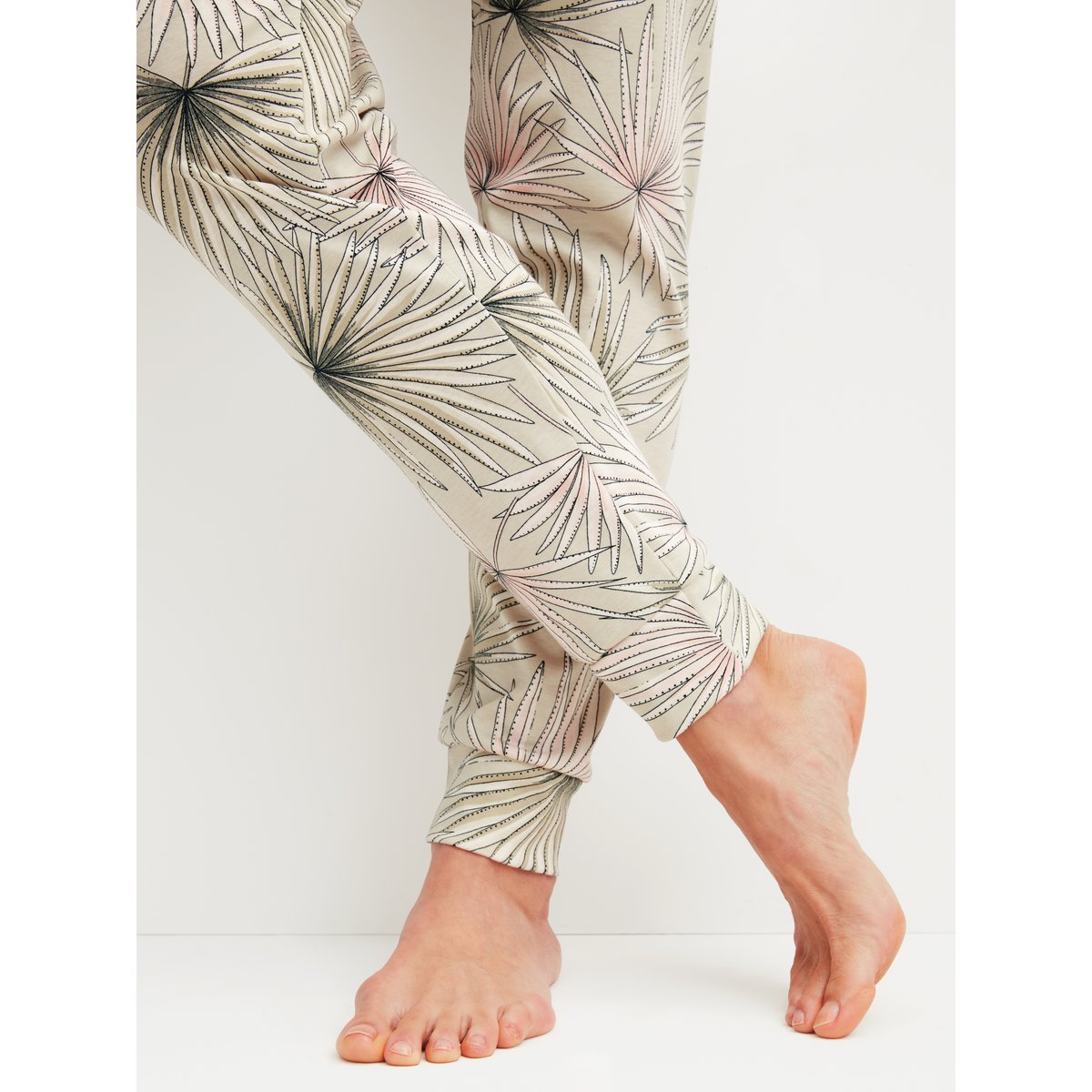 Pyjama à poignets manches longues Coton SPRING FLOWER DREAMS tea green, CALIDA