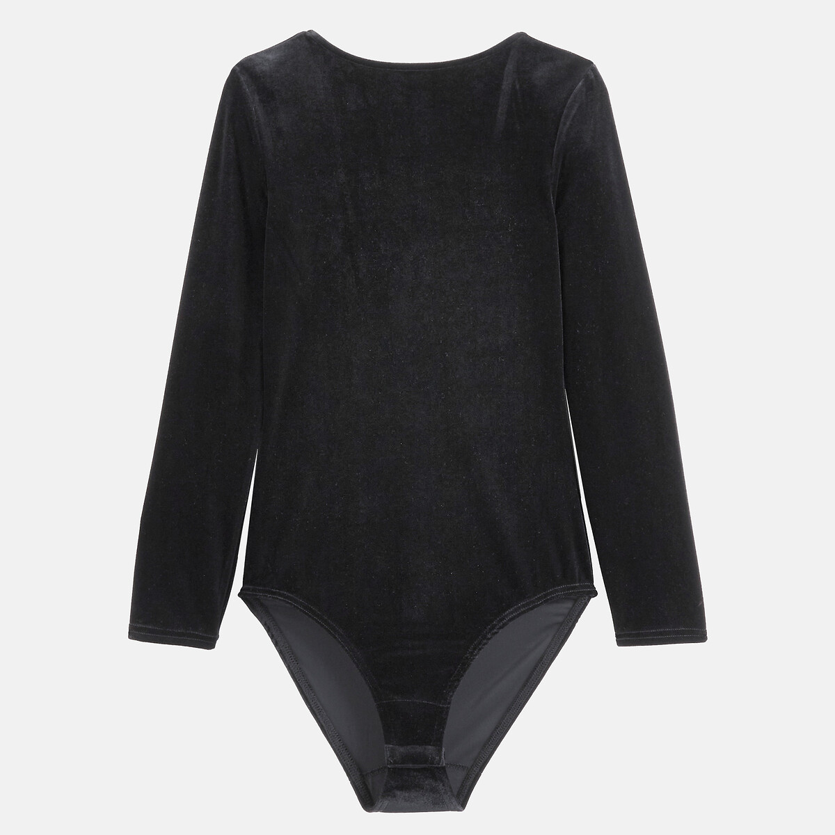 Body manches longues, dos-nu, en velours noir, LA REDOUTE COLLECTIONS
