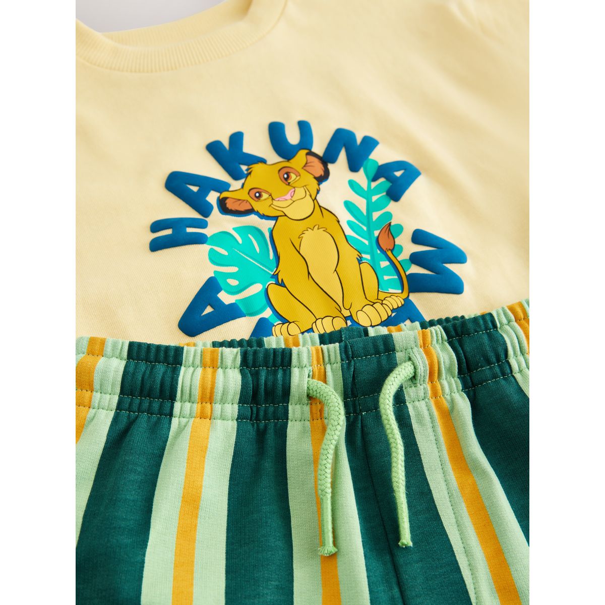T-shirt manches courtes et short le roi lion jaune, NEXT