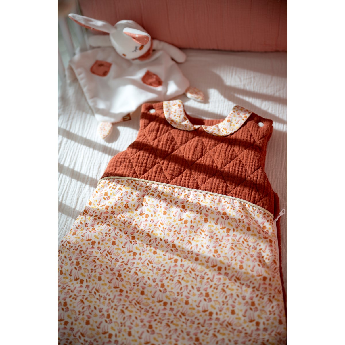 Gigoteuse bébé en coton rouge, SAUTHON