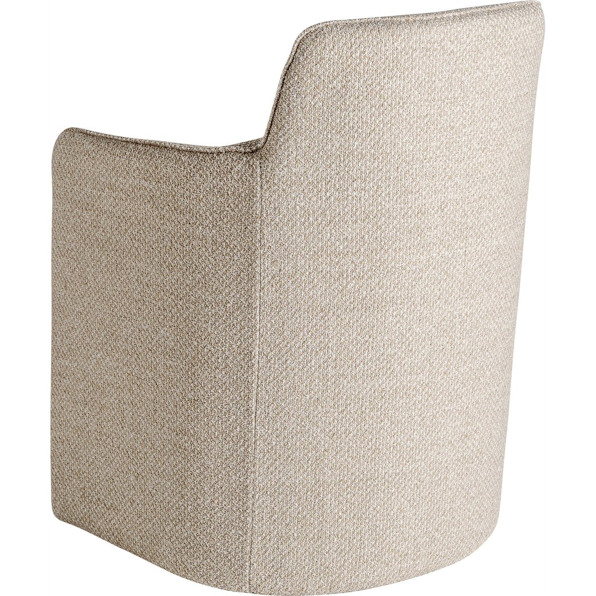 Fauteuil art déco en tissu texturé beige, RECOLLECTION