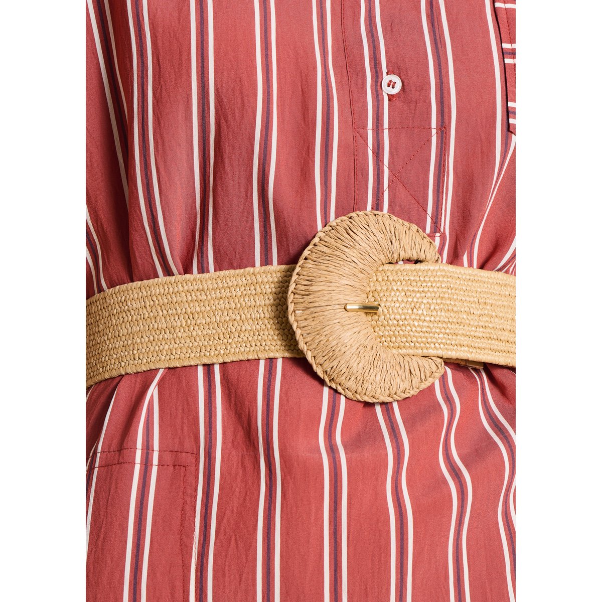 Ceinture large élastiquée naturel, LA FEE MARABOUTEE
