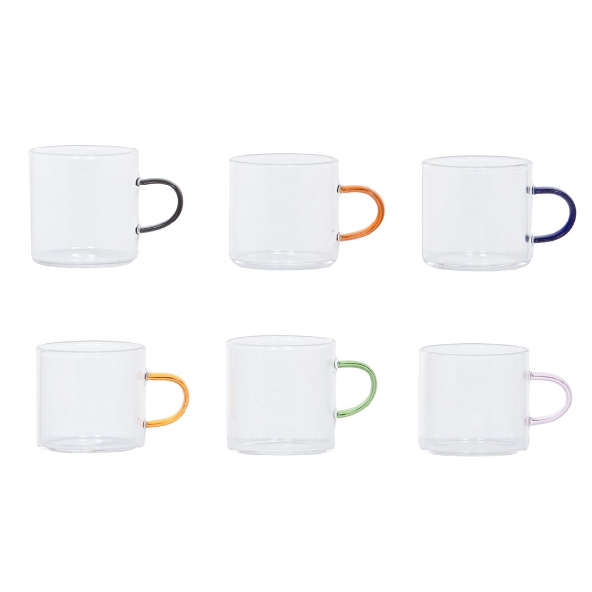 Coffret de 6 tasses en verre LUMA 12 cl transparent / cristal, TABLE PASSION