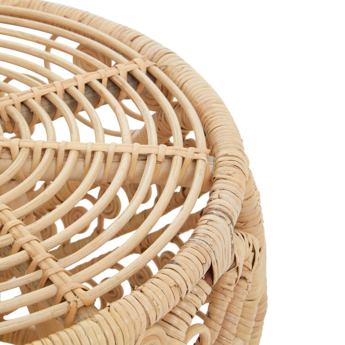 Leocadia Vintage Rattan Round Coffee Table natural, SO'HOME
