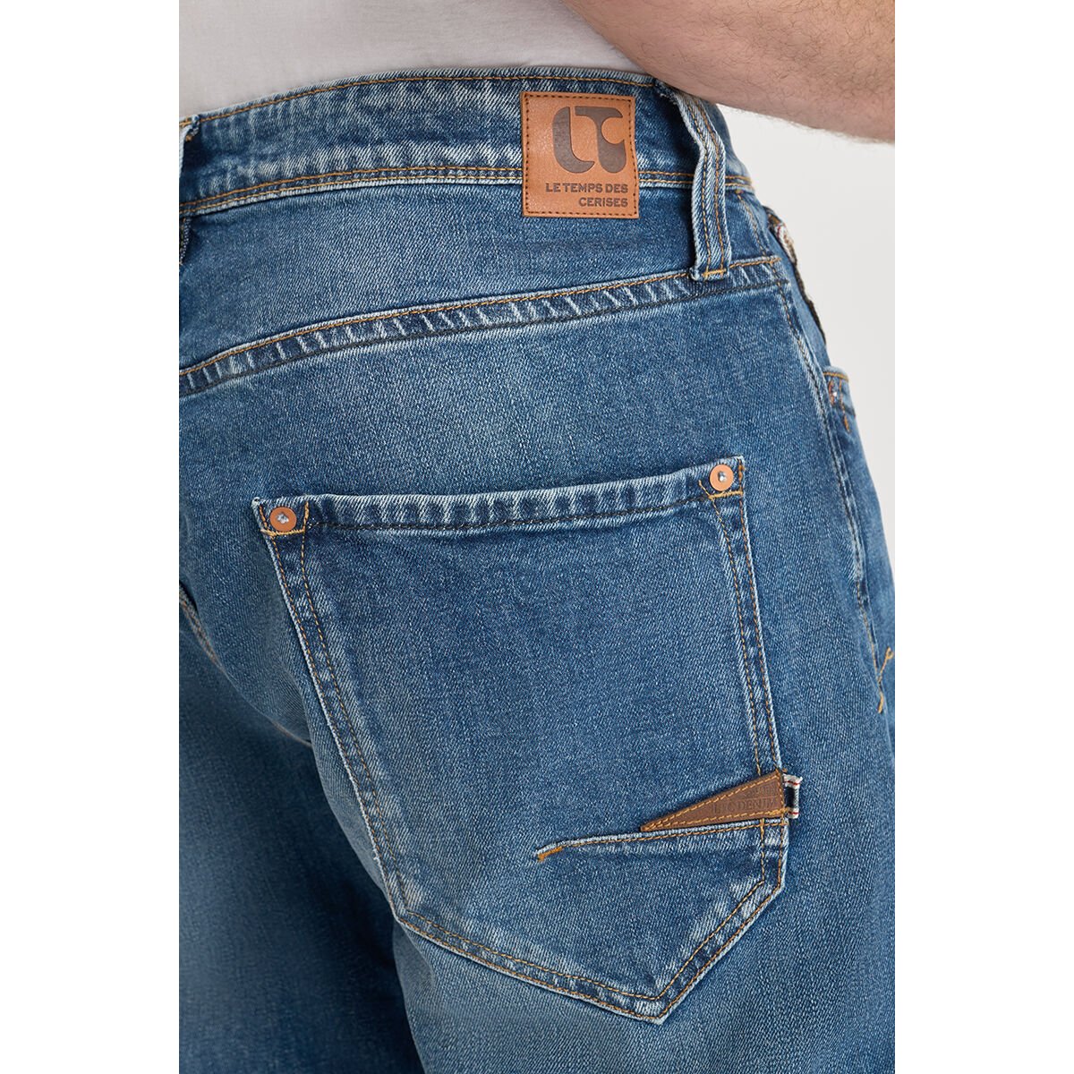 Jeans loose, large 800/60 loose , longueur 34 blue, LE TEMPS DES CERISES