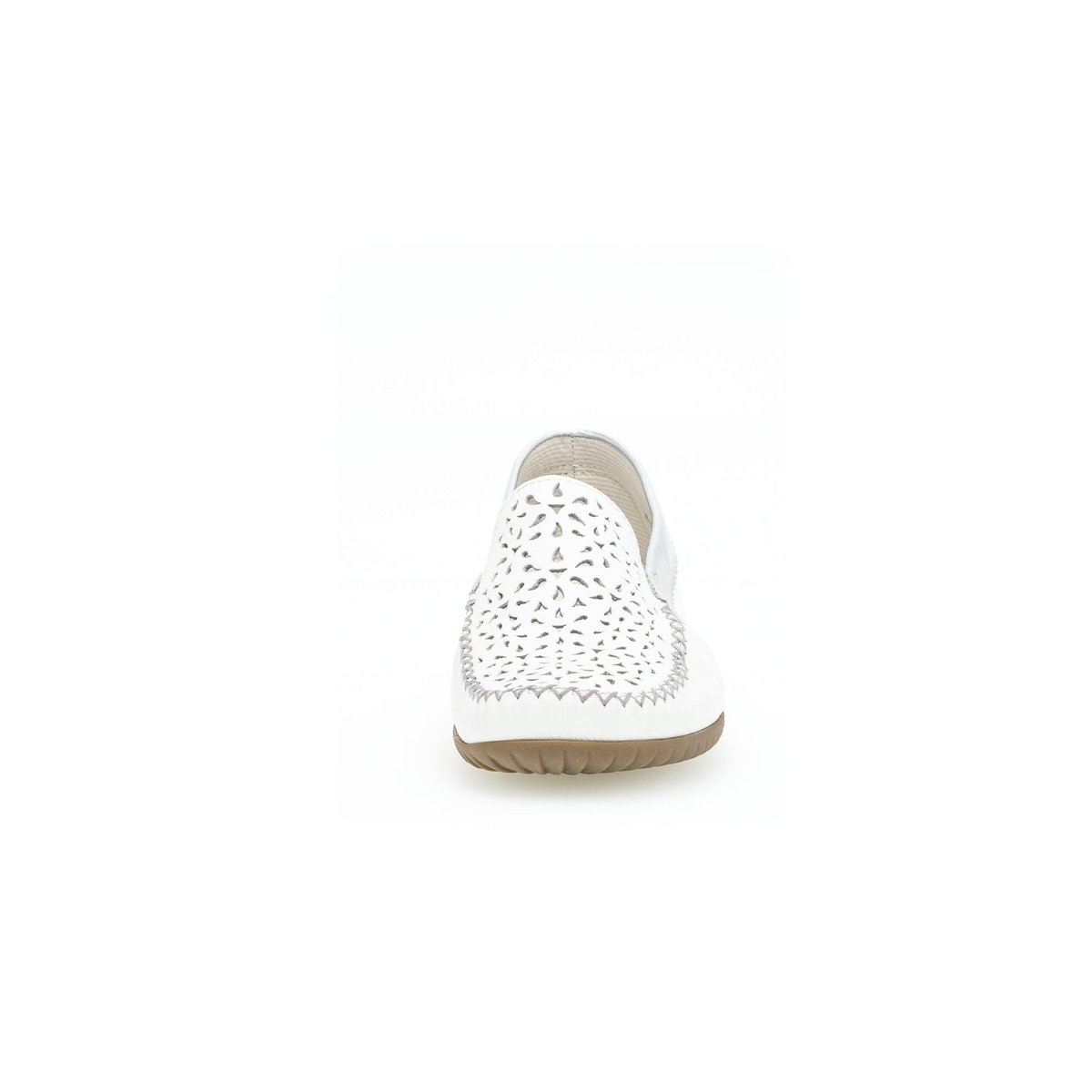 Mocassins en  à talon compensé blanc, GABOR