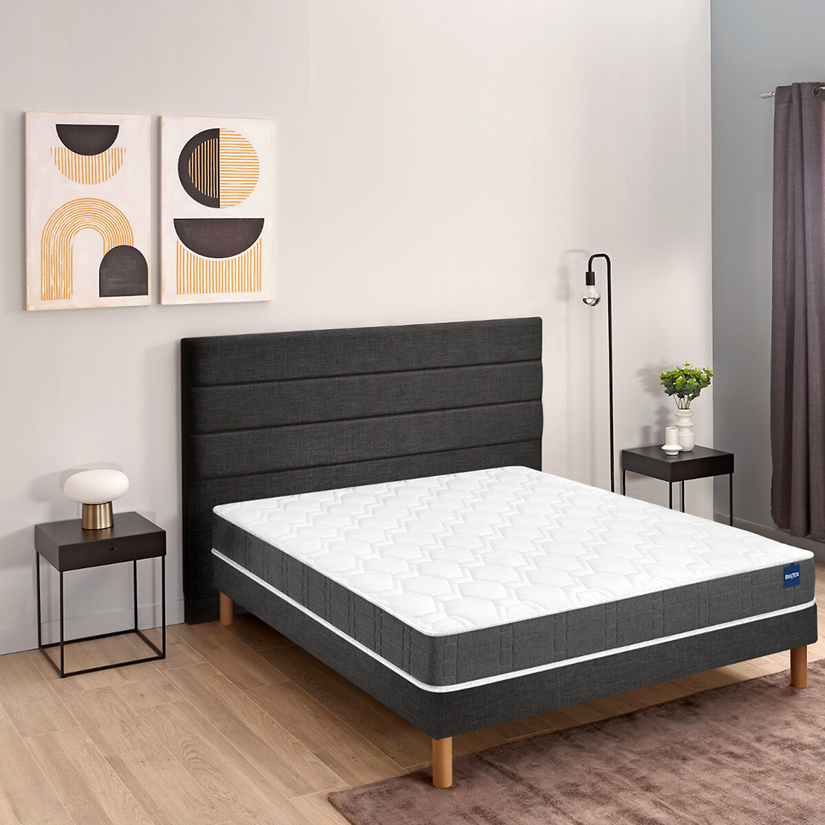 Matelas mousse HR Regular BULTEX® 19 cm blanc/gris fumé, BULTEX