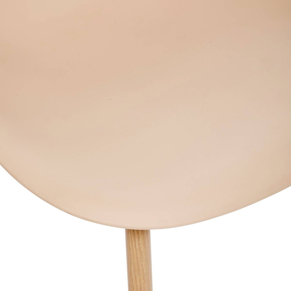 Chaise design scandinave TAHO beige, ATMOSPHERA