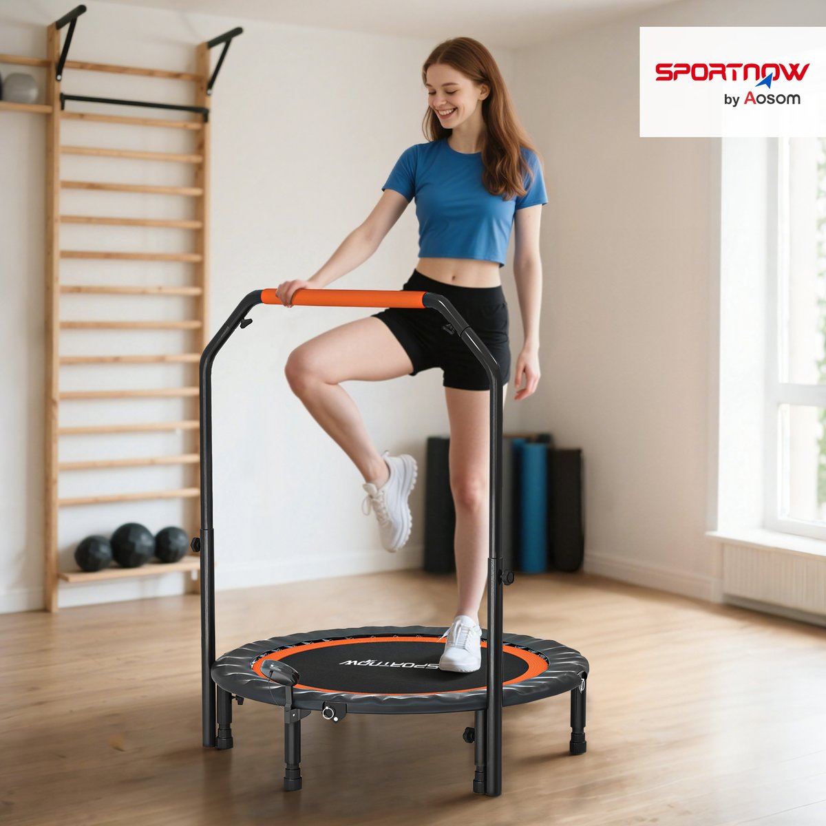 Trampoline de yoga PP Noir noir, HOMCOM