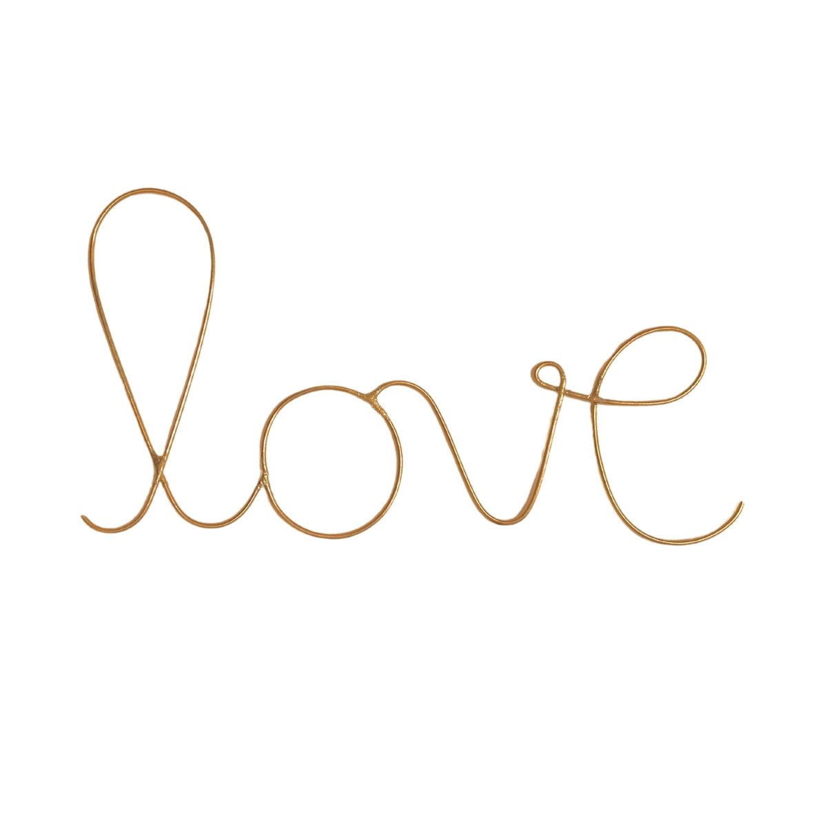 Mot fil de laiton doré "LOVE" - LOJI doré, HOME MAISON