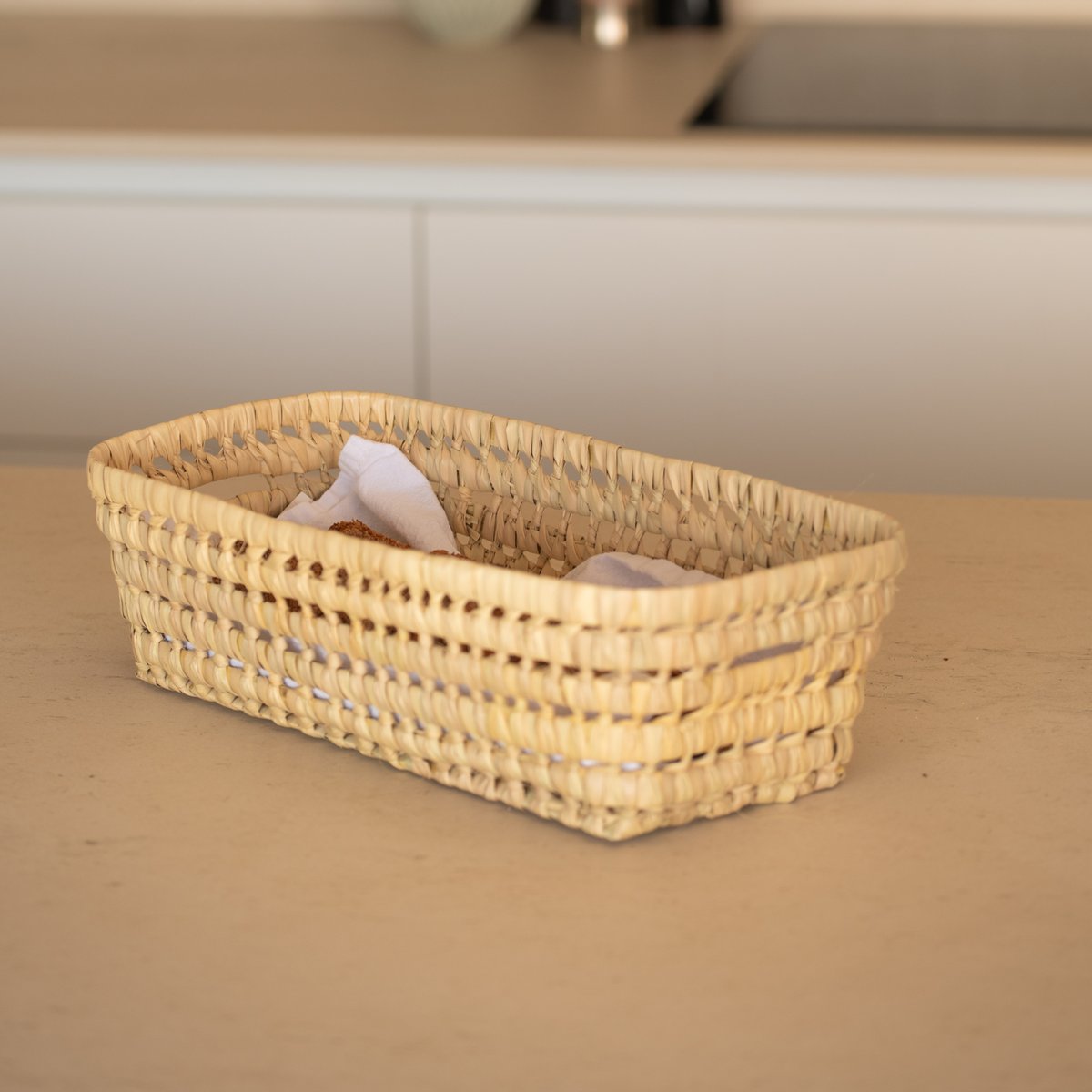 Corbeille à pain feuilles de palmier - LOJI naturel, HOME MAISON