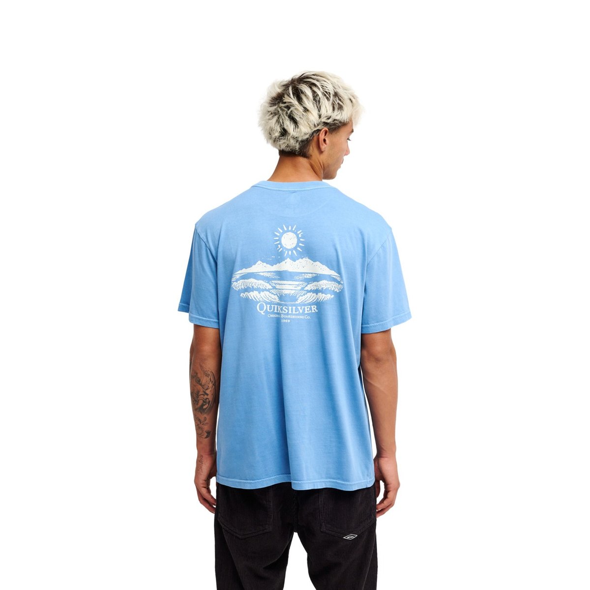 T-Shirt manches courtes EVO NEON BLUE bleu quiet harbor, QUIKSILVER
