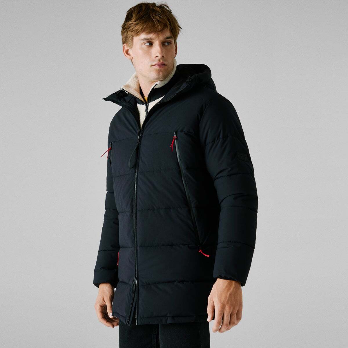 Red Bull Racing Doudoune Longue Avec Capuche noir, PEPE JEANS