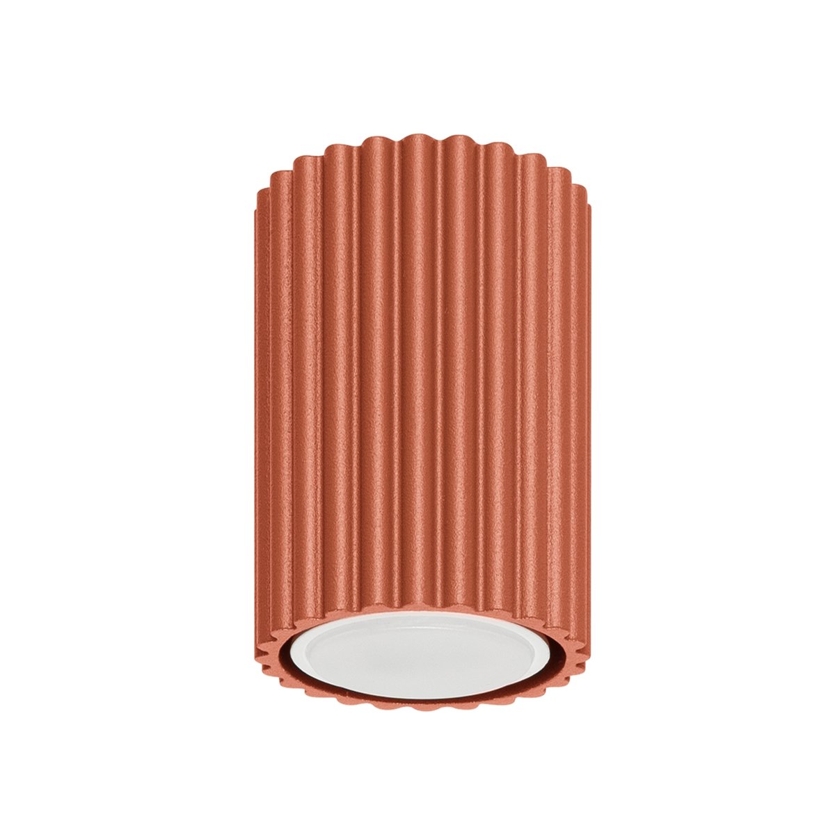 Plafonnier Aluminium Ocre Rouge GU10 1 Karbon 10 rouge, EDEN