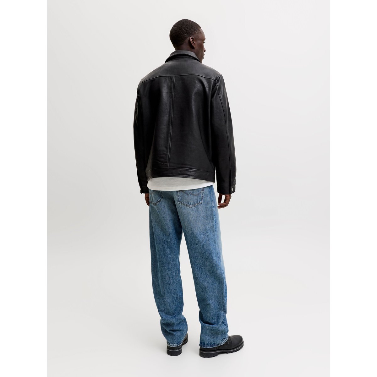 Veste En Cuir black, JACK & JONES