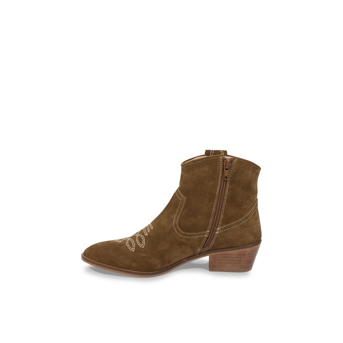 Lady Pointed Suede Ankle Boots camel, LES TROPEZIENNES PAR M.BELARBI