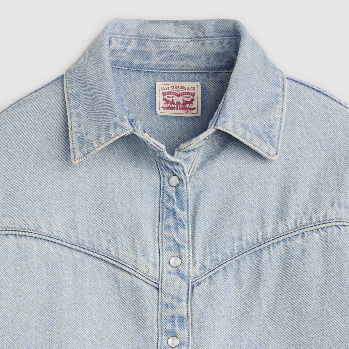 Veste-chemise Logan bleu - tencel blasted stone top, LEVI'S