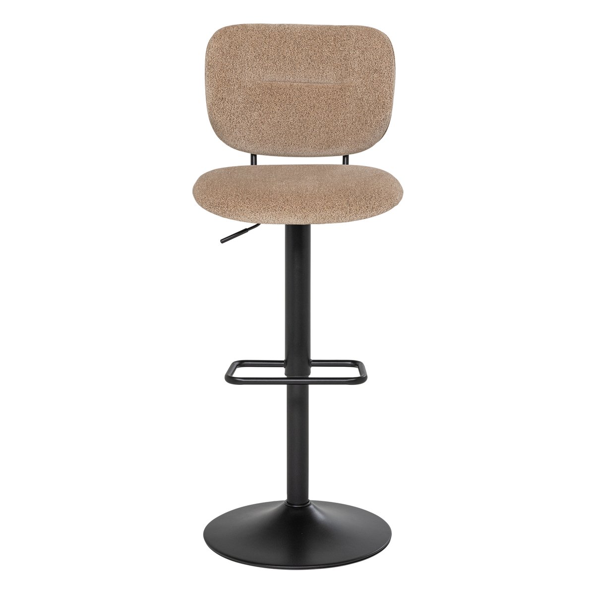 Tabouret de bar en polyester BRINT sable, WOOOD