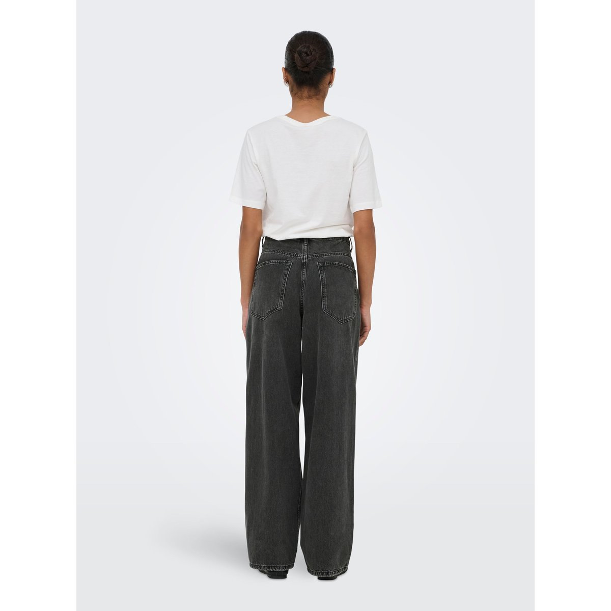 Jean Baggy Fit washed black, ONLY