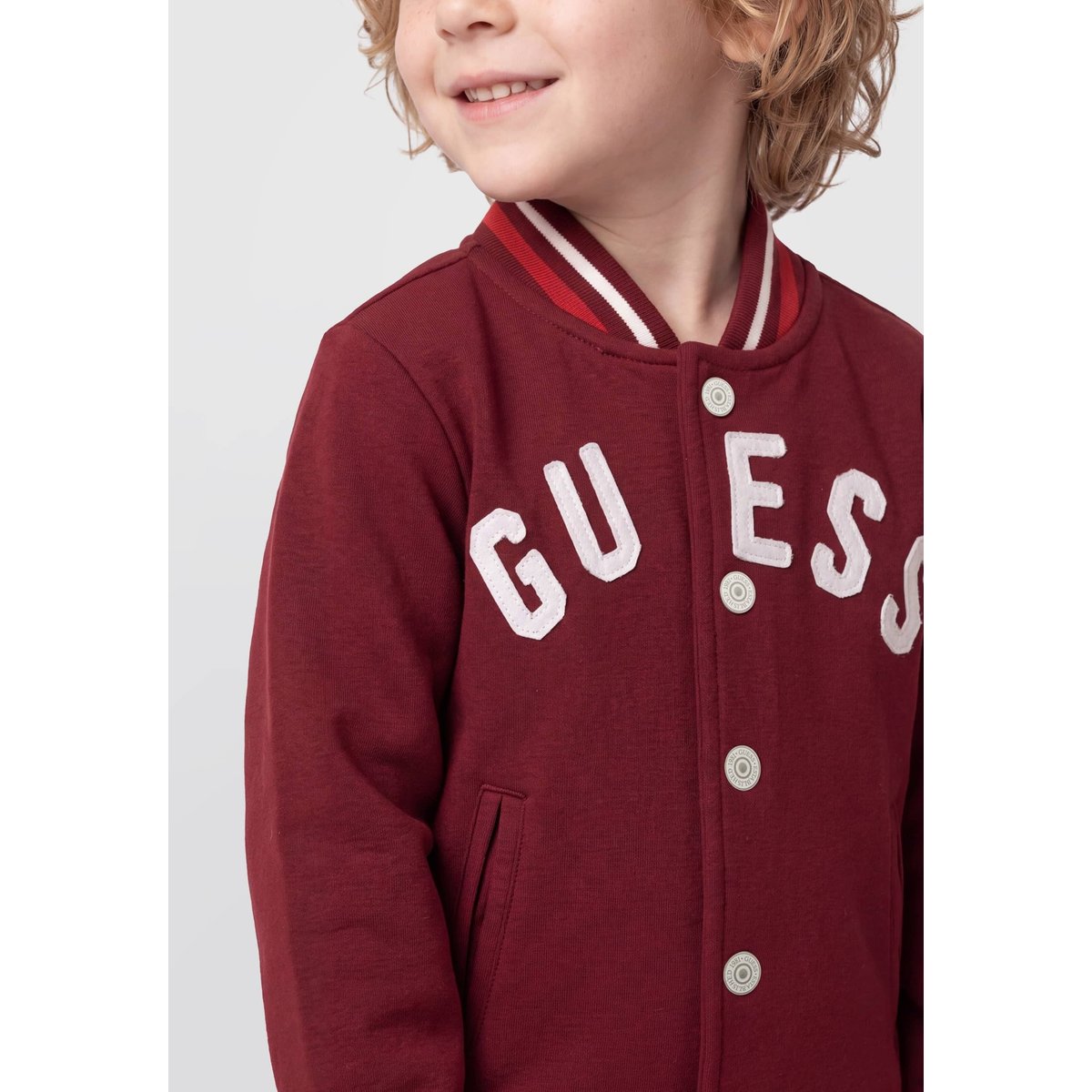 Veste Bomber rouge foncé, GUESS KIDS