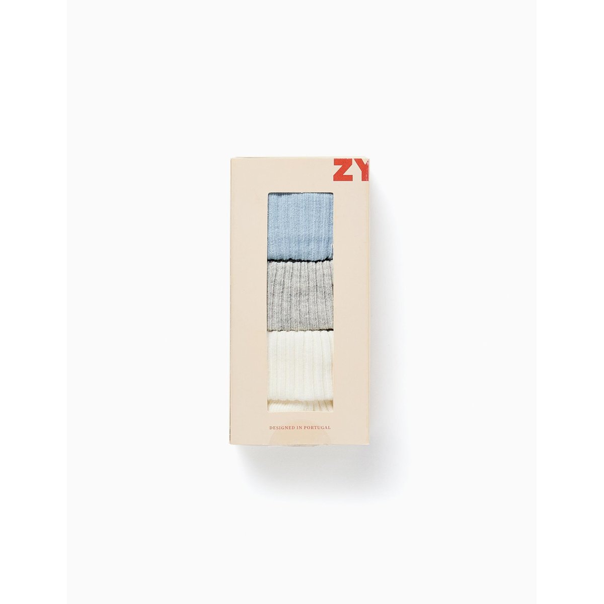 Pack 3 Paires de Chaussettes Côtelées bleu clair, ZIPPY