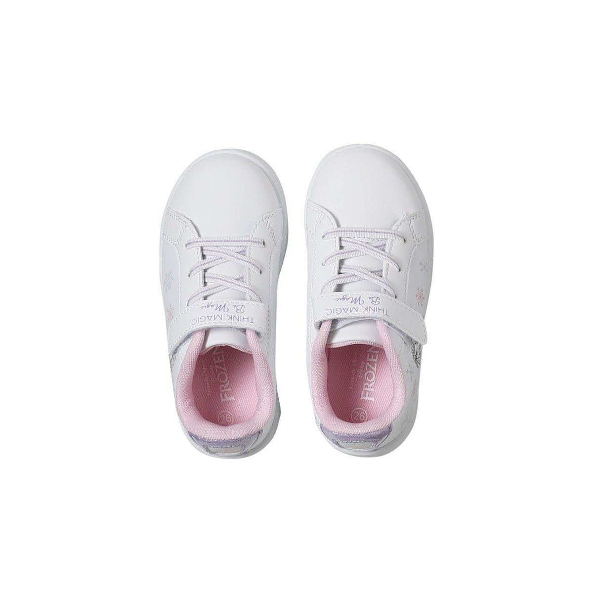 Baskets basses Disney Reine des Neiges blanc, VERTBAUDET