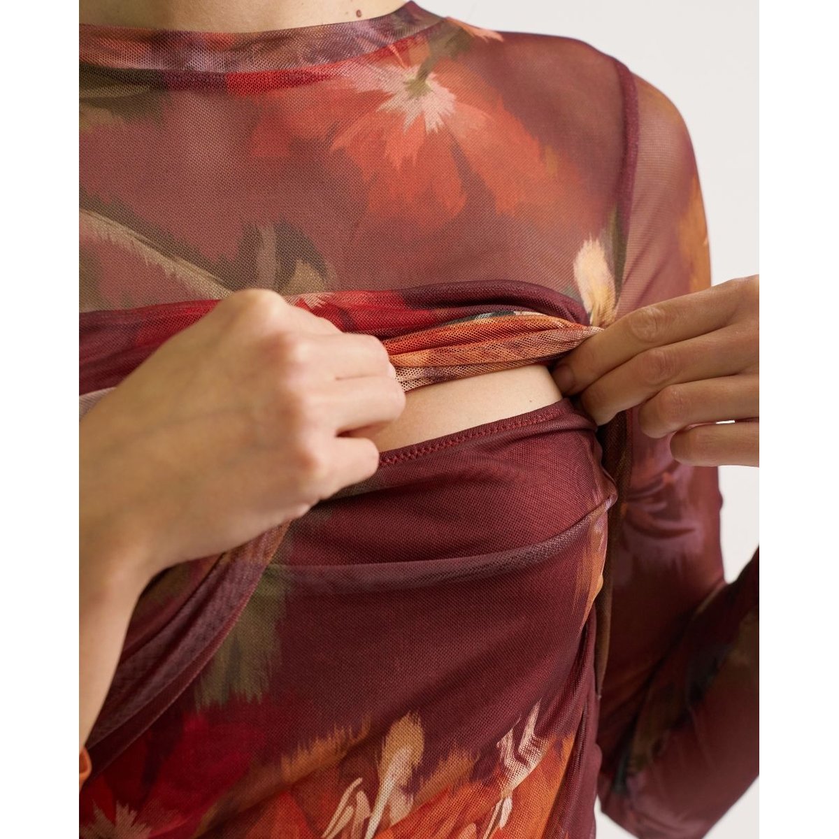 Robe de grossesse et allaitement Vanessa multico, CACHE COEUR
