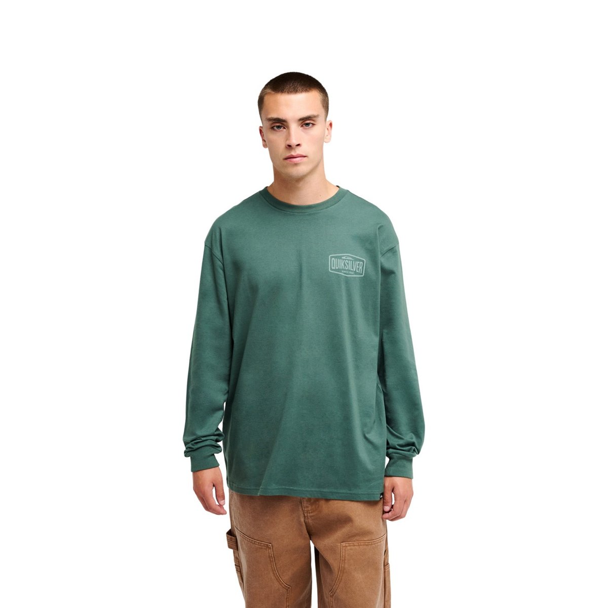 T-shirt manches longues SURF GARAGE vert forest, QUIKSILVER