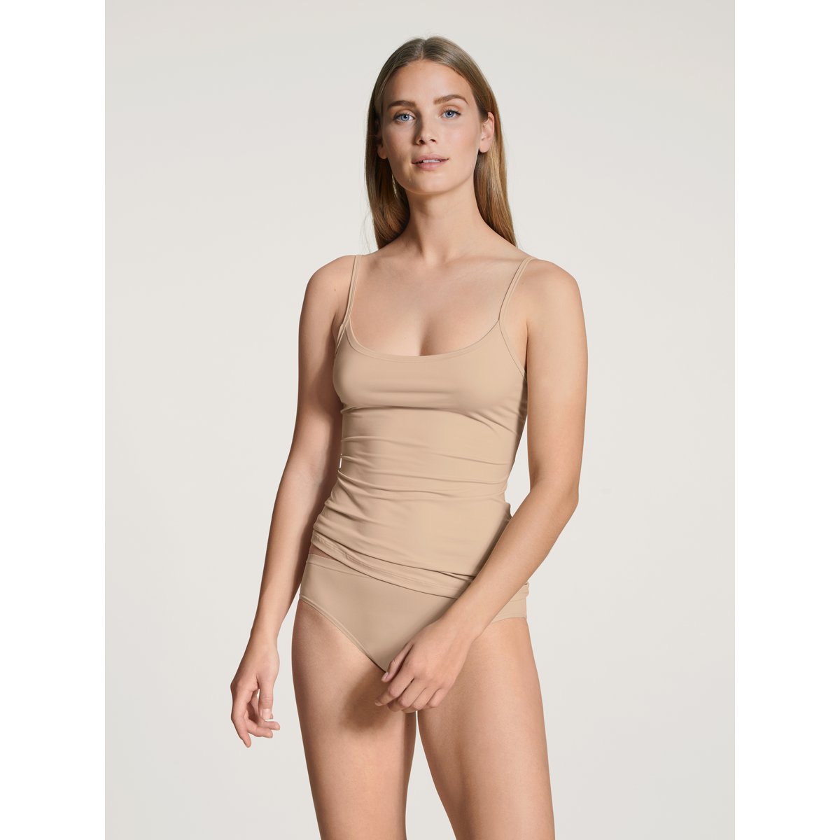 Débardeur à fines bretelles à bretelles Polyamide ECO SENSE rose teint, CALIDA