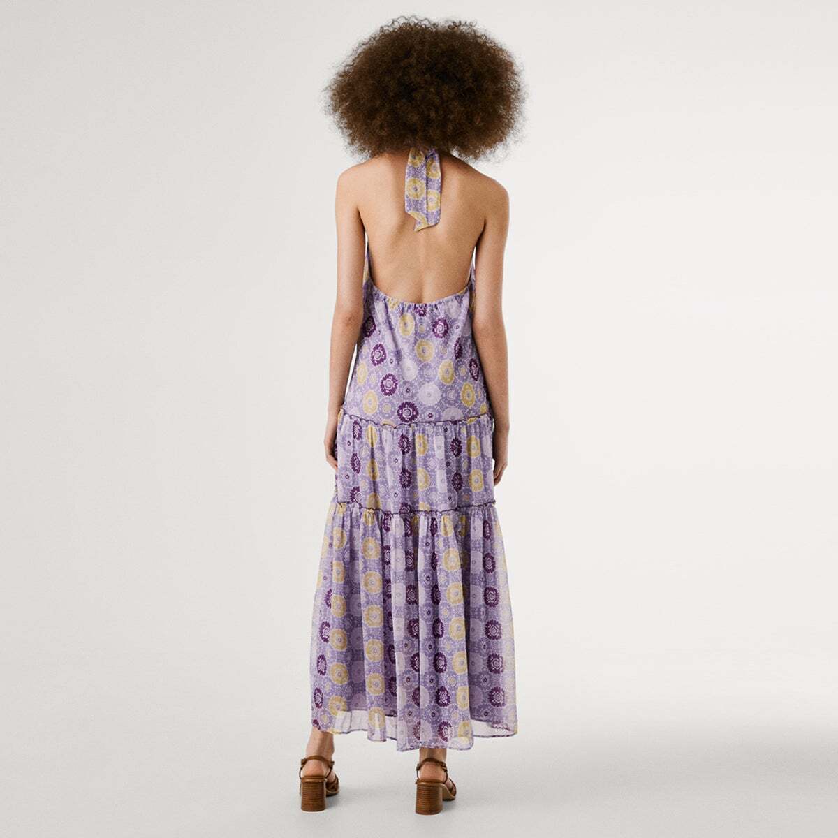 Robe Longue Sans Manches violet, PEPE JEANS