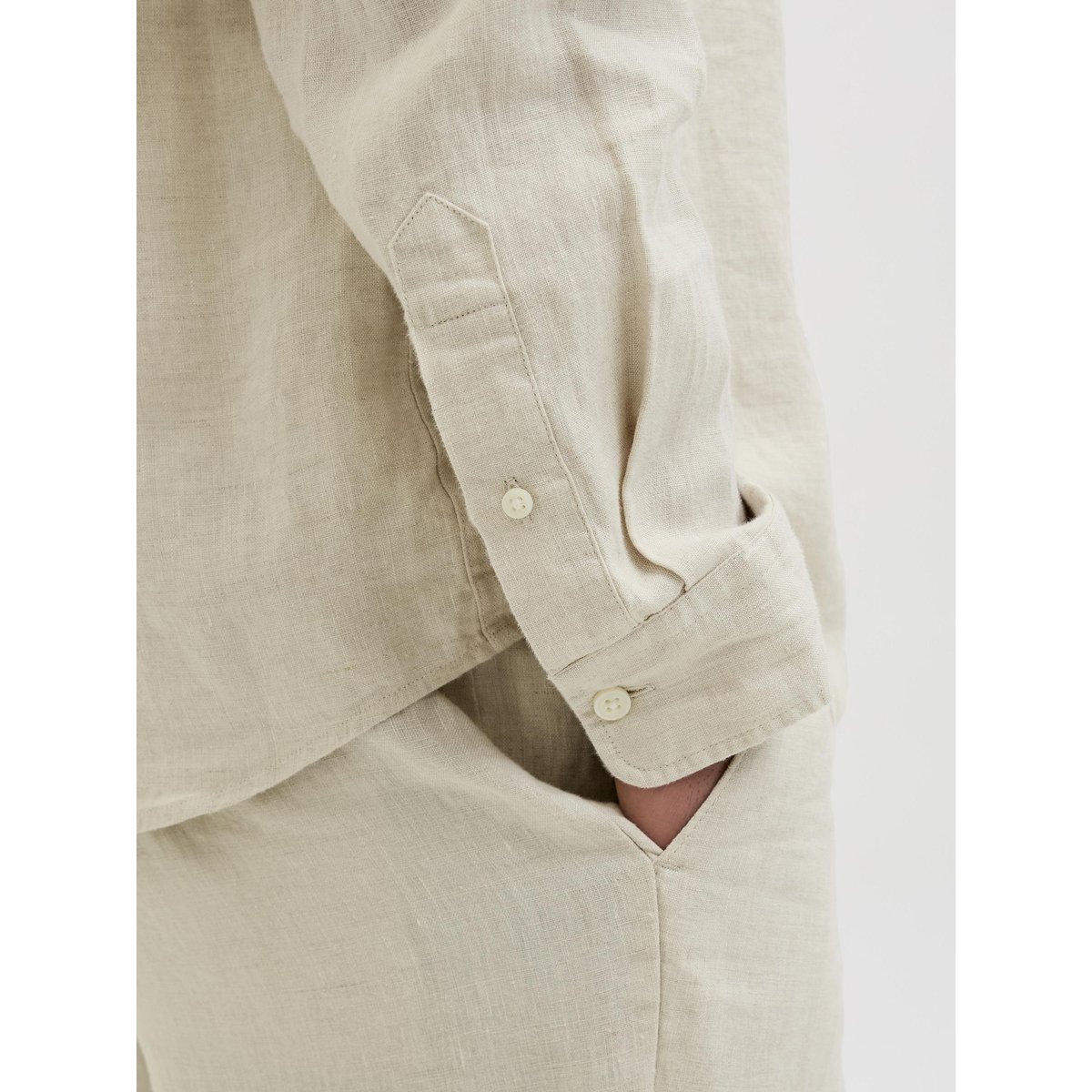 Chemise À Boutons grise - silver lining 1, JACK & JONES