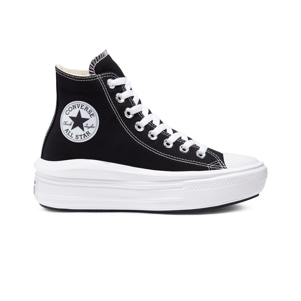Baskets CHUCK TAYLOR ALL STAR MOVE PLATFORM blanc/ivoire naturel/noir, CONVERSE