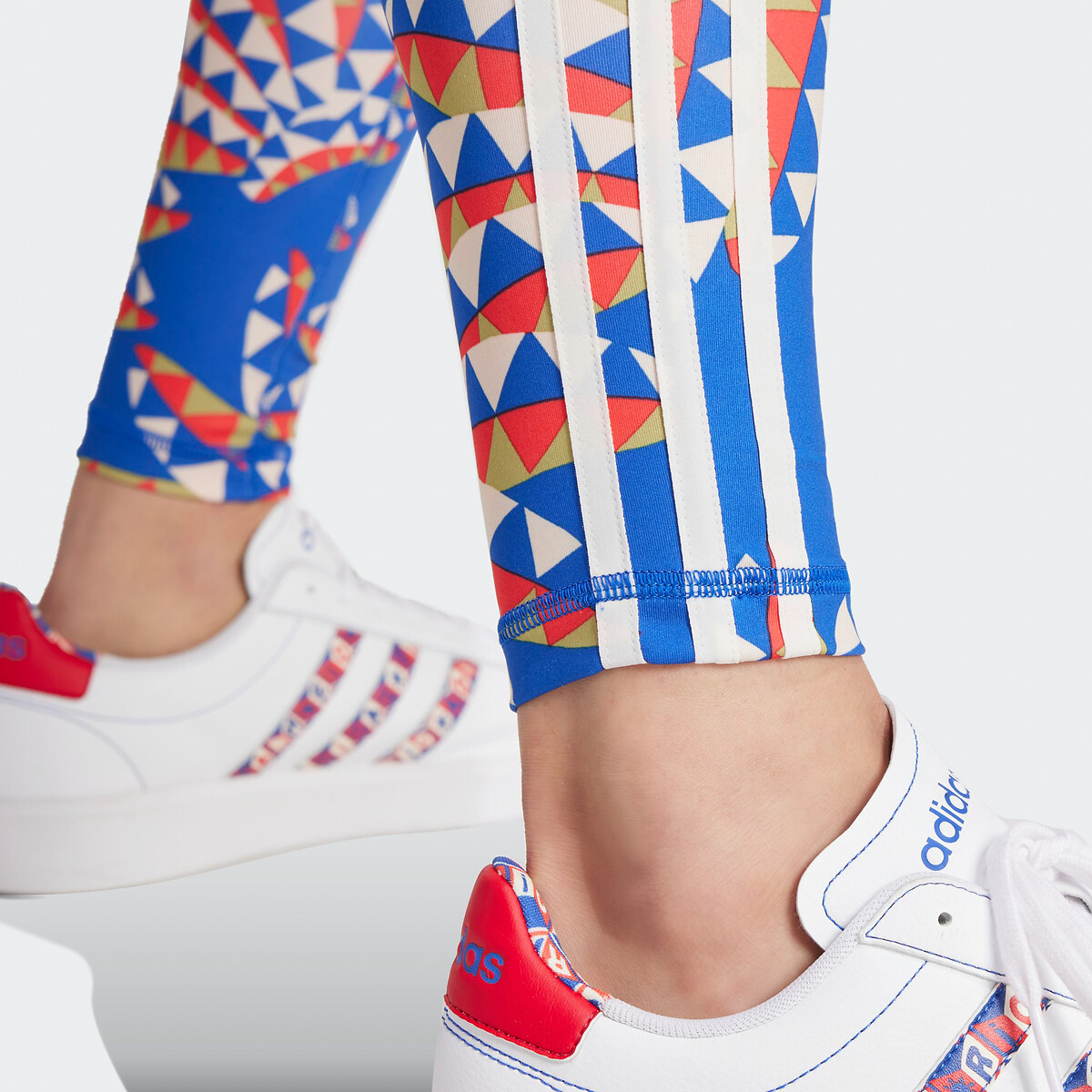 Legging graphique Farm Rio bleu/orange, adidas Performance