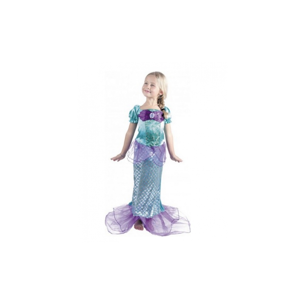 Costume Sirene Irise 4-6 ans couleur unique, PARTY PRO