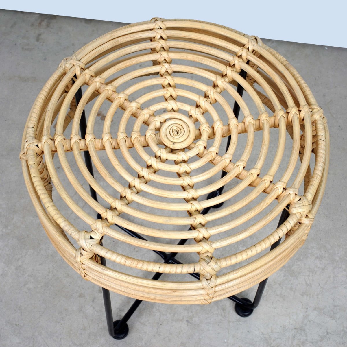 Table basse en rotin Emma naturel, WANDA COLLECTION