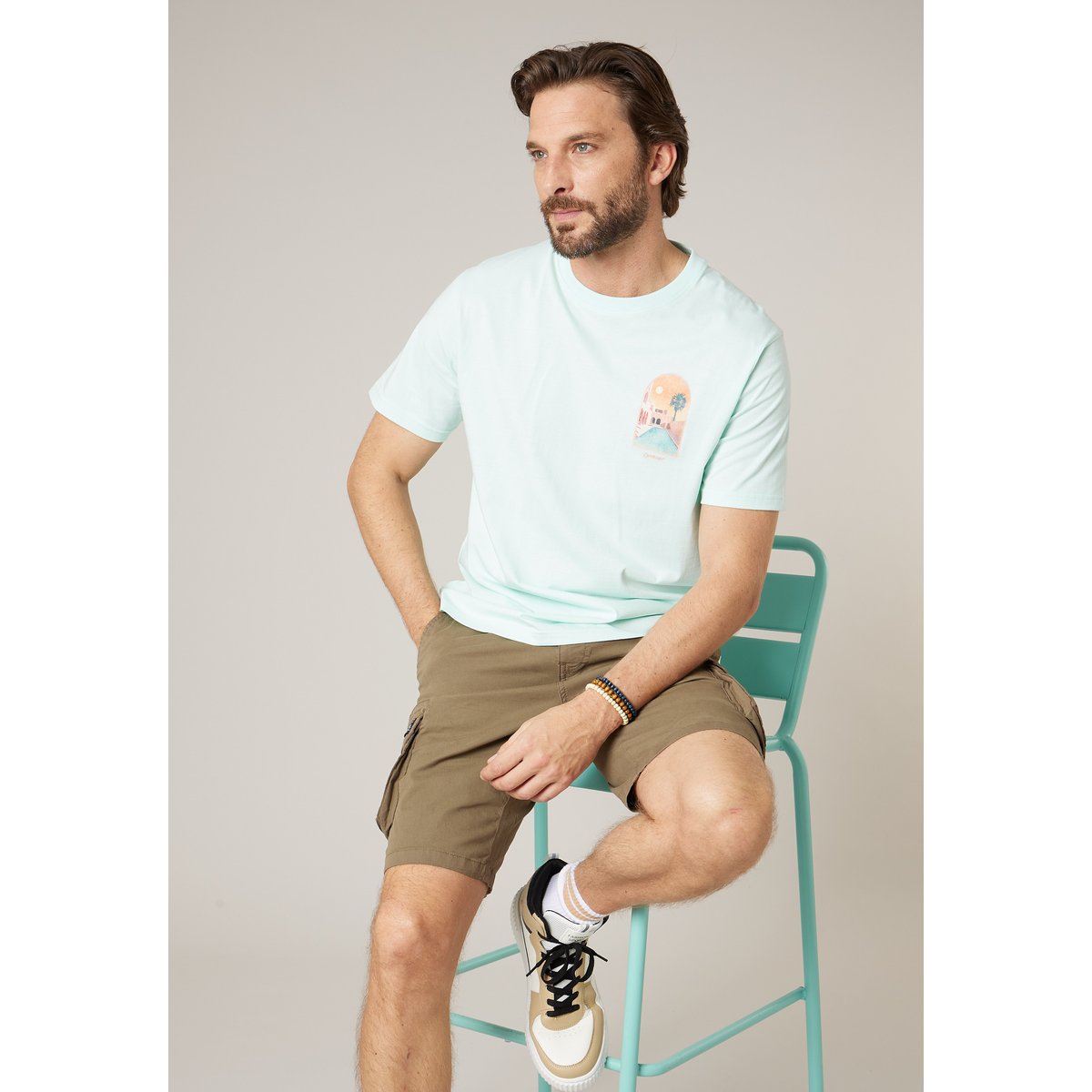 T-shirt homme en coton MARRAKECH lagoon, DEELUXE