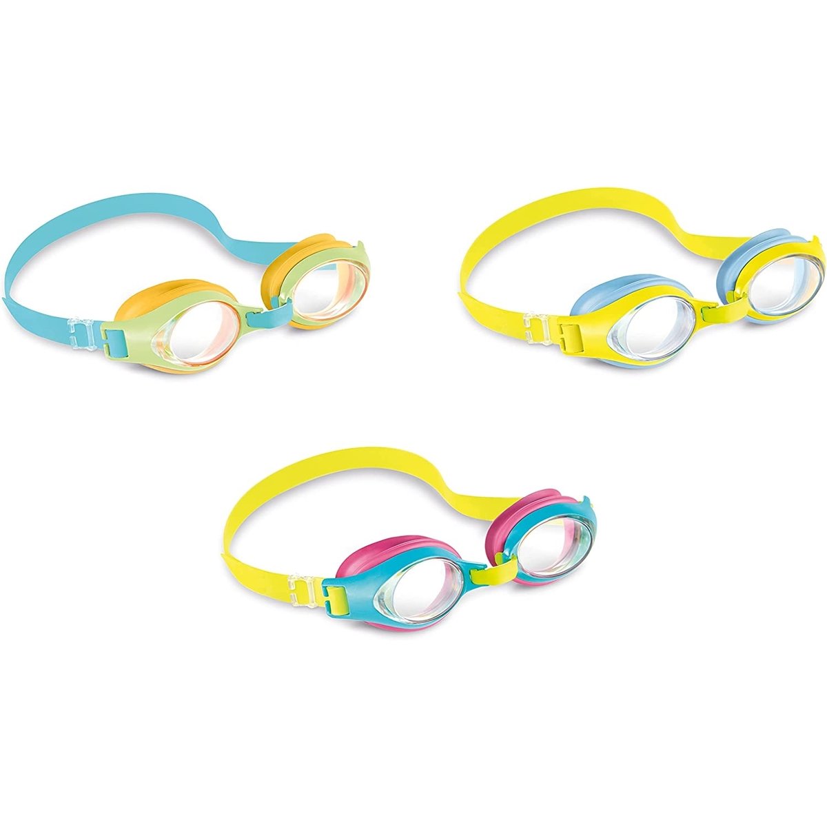 Lunettes de natation Junior multicolore, INTEX
