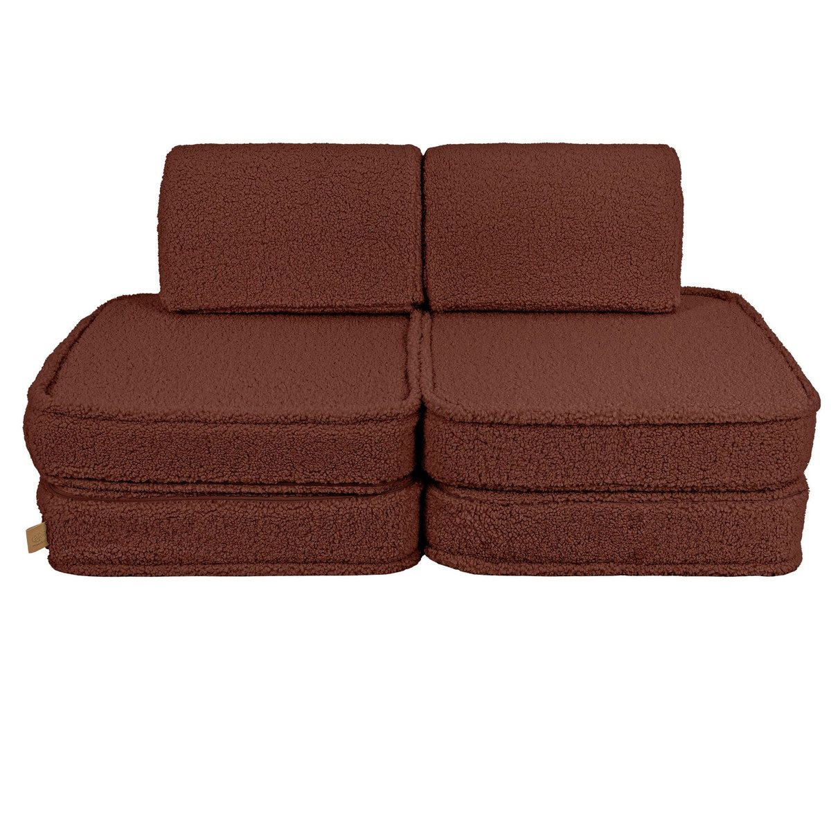 Canapé salon enfant premium 4 pcs BEARLY marron, MEOW BABY