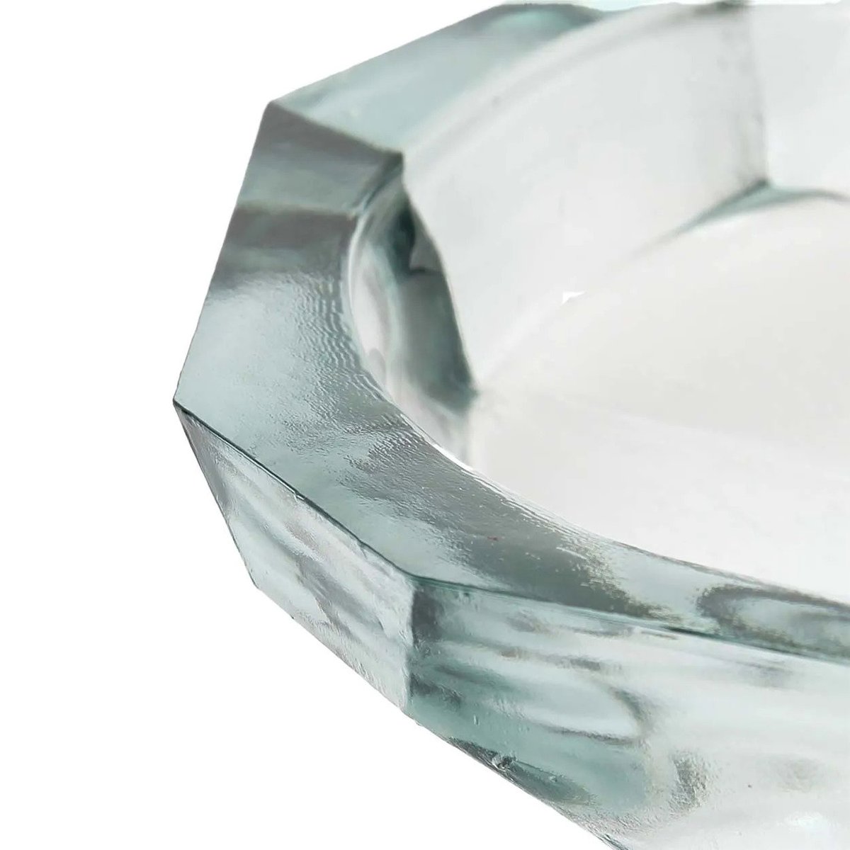 Bol en verre recyclé ORIGAMI bleu, BAZAR BIZAR