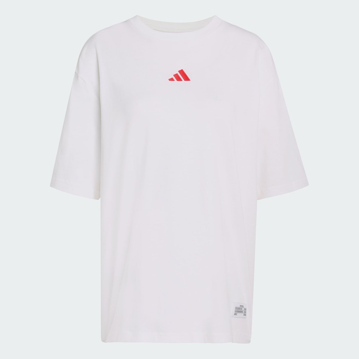 T-Shirt Mini Embroidery Oversized Graphic T-Shirt Mini Embroidery Oversized Graphic white / pure ruby, ADIDAS SPORTSWEAR