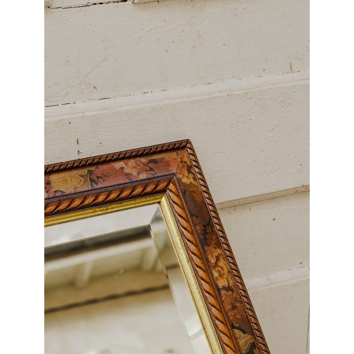 Miroir à motifs en bois Georges N°1496 - Bon état bois foncé, DEBONGOUT
