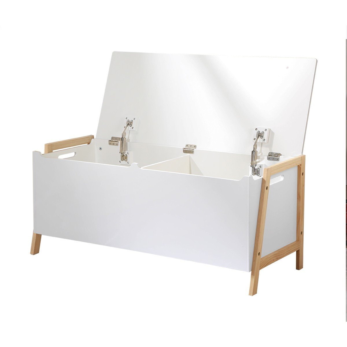 Coffre de rangement enfant - LEON blanc, CALICOSY